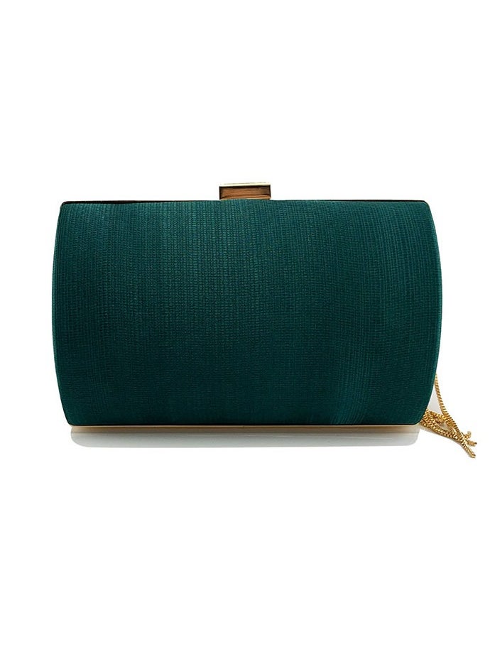 Womens Tassel Clutch Purses Evening Crossbody Bag Chain Handbag for Wedding Cocktail Party Prom Blackish Green