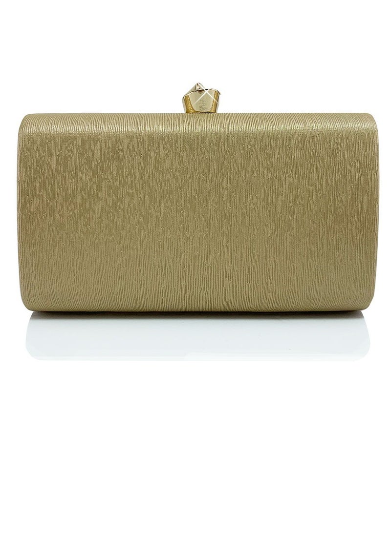 Womens Fine Glitter Fabric Clutch Purses Evening Crossbody Bag Chain Handbag for Wedding Cocktail Party Prom Champagne