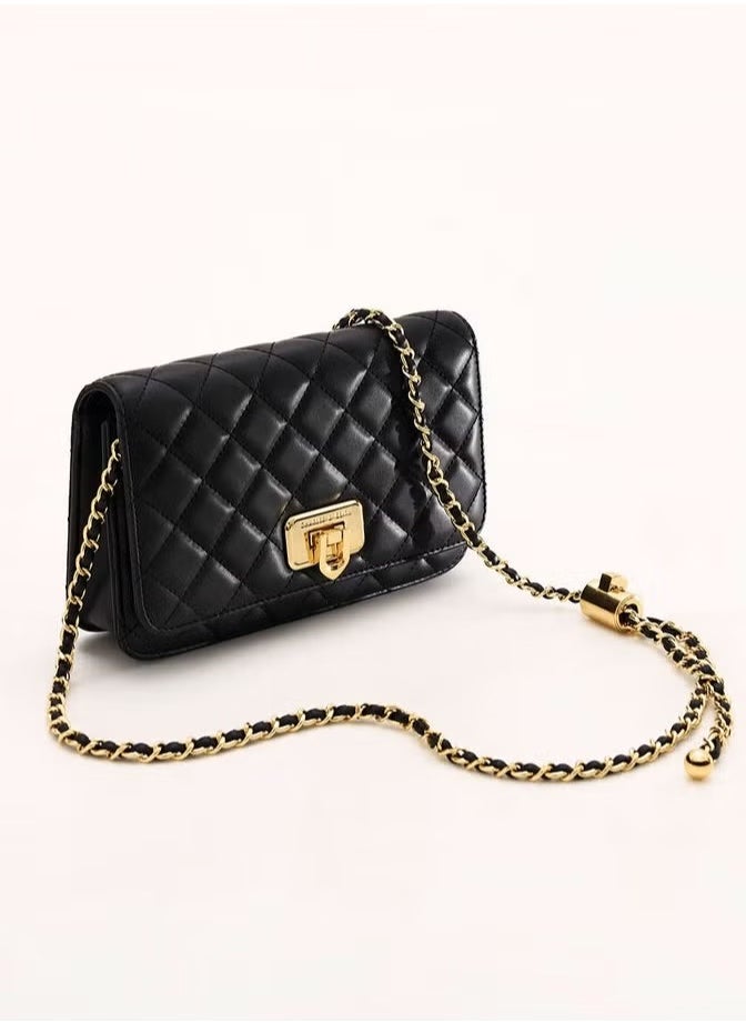 Cressida Quilted Push-Lock Clutch