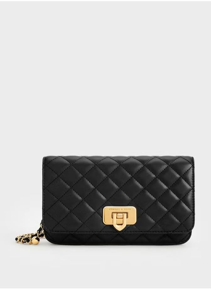 Cressida Quilted Push-Lock Clutch