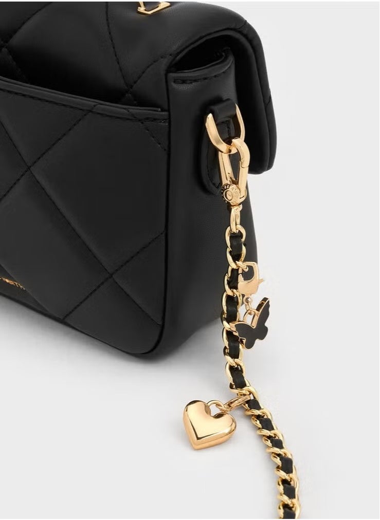 Quilted Boxy Top Handle Bag