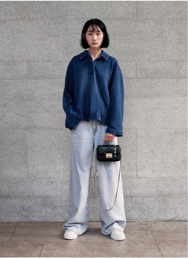 Quilted Boxy Top Handle Bag