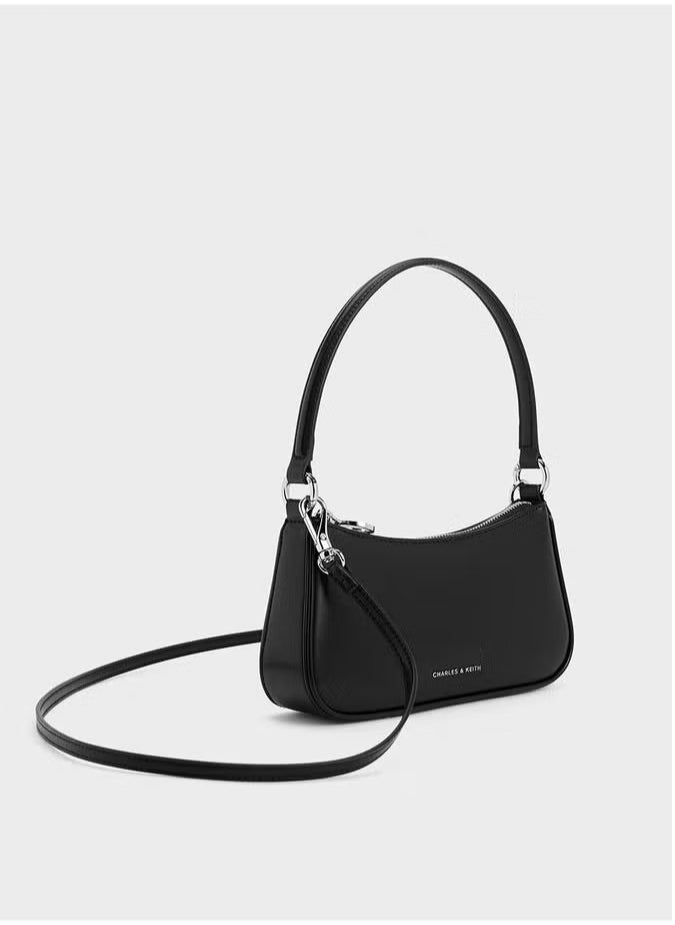 Elspeth Metallic Curved Shoulder Bag