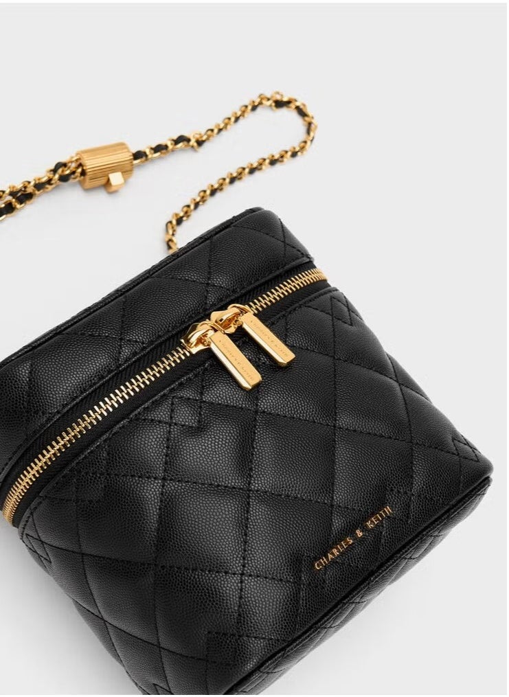 Charles & Keith Nez Quilted Boxy Bag