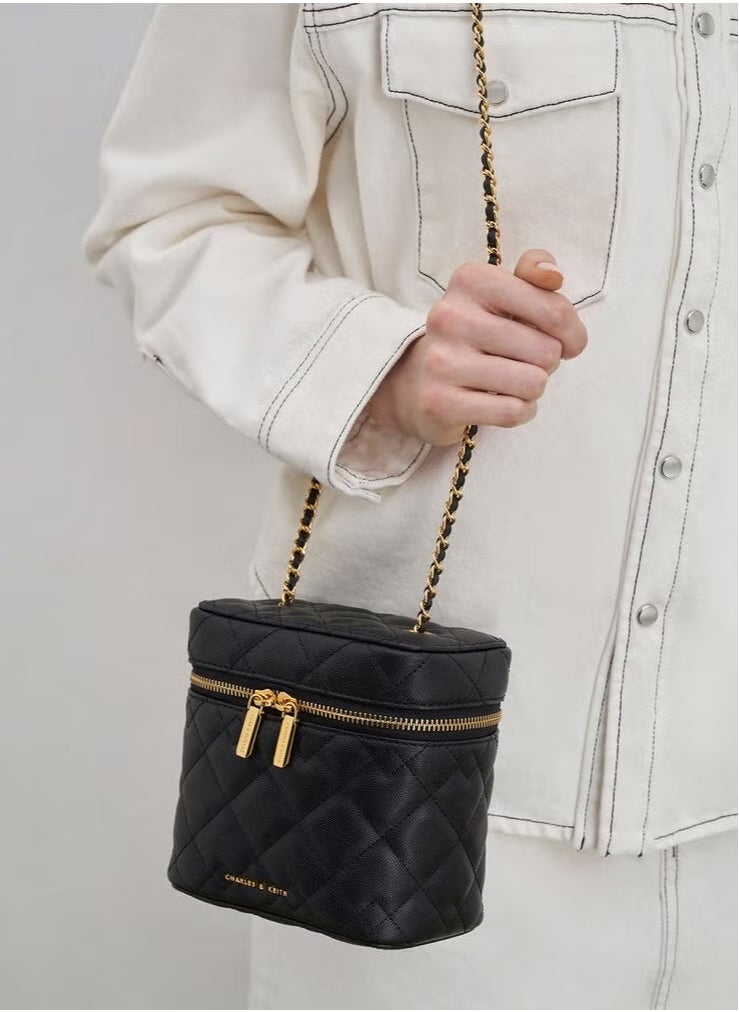 Charles & Keith Nez Quilted Boxy Bag