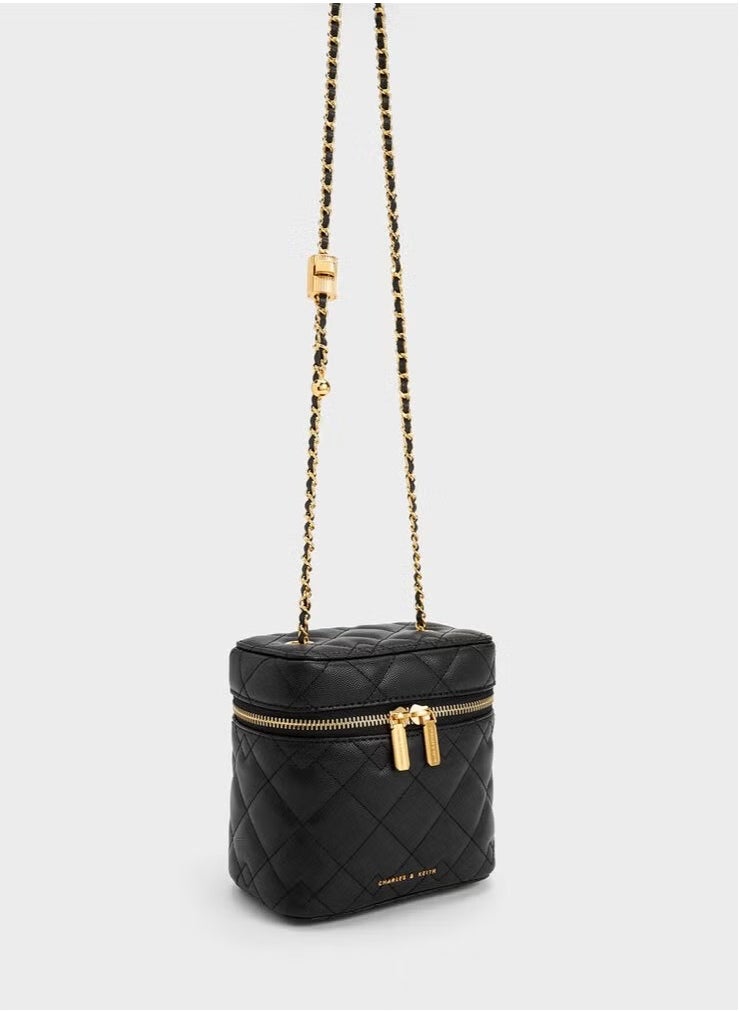 Charles & Keith Nez Quilted Boxy Bag