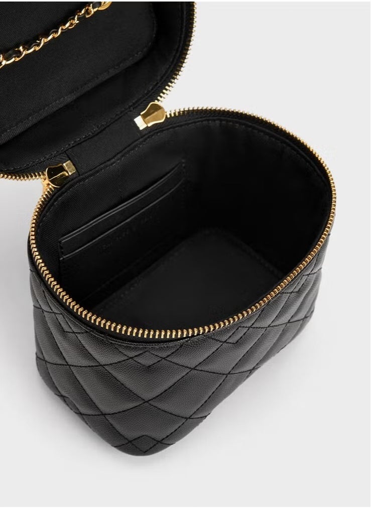Charles & Keith Nez Quilted Boxy Bag