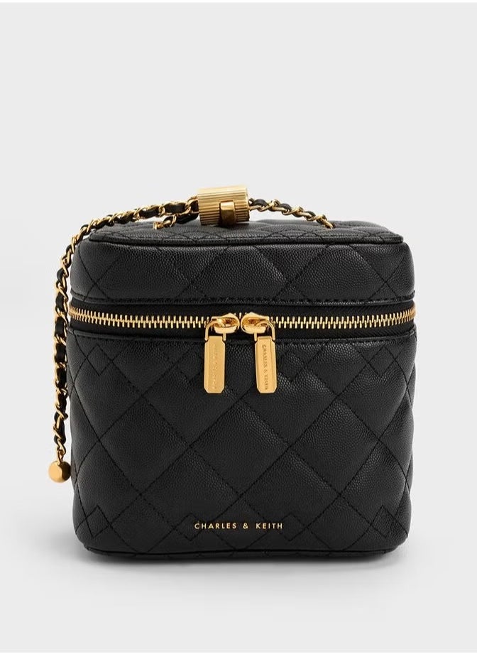 Charles & Keith Nez Quilted Boxy Bag