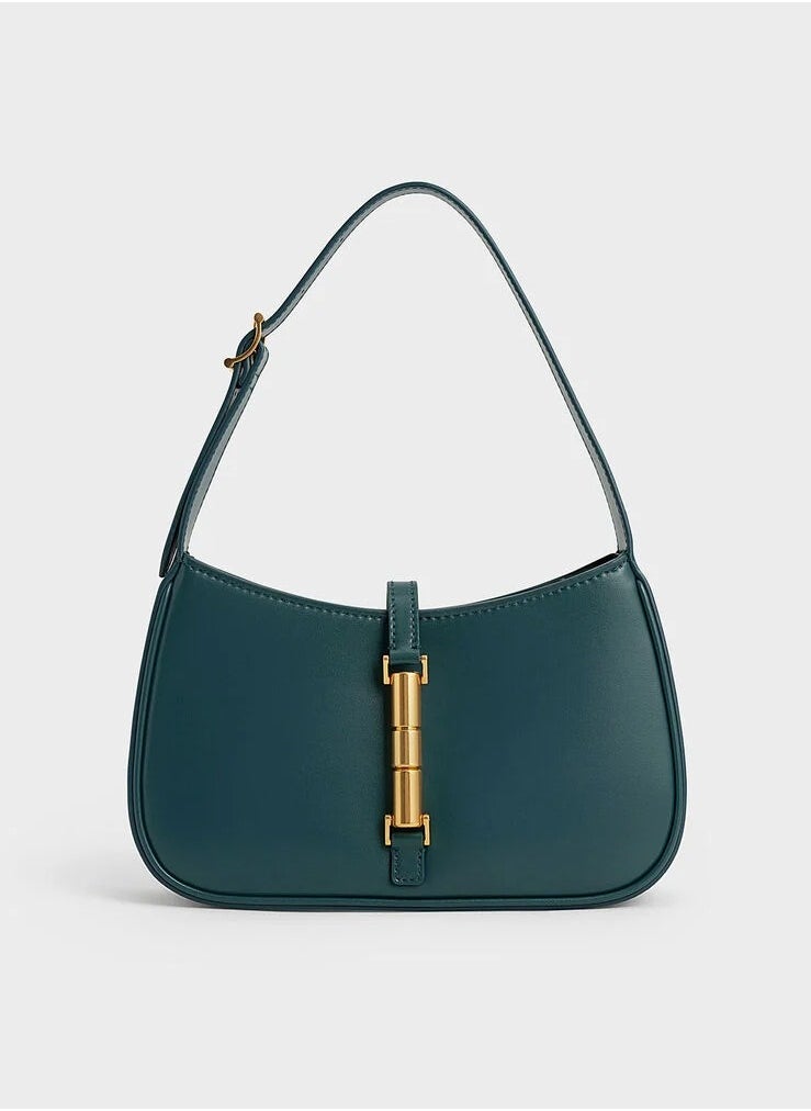 esia Metallic Accent Shoulder Bag
