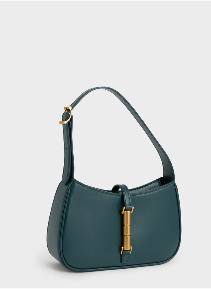esia Metallic Accent Shoulder Bag