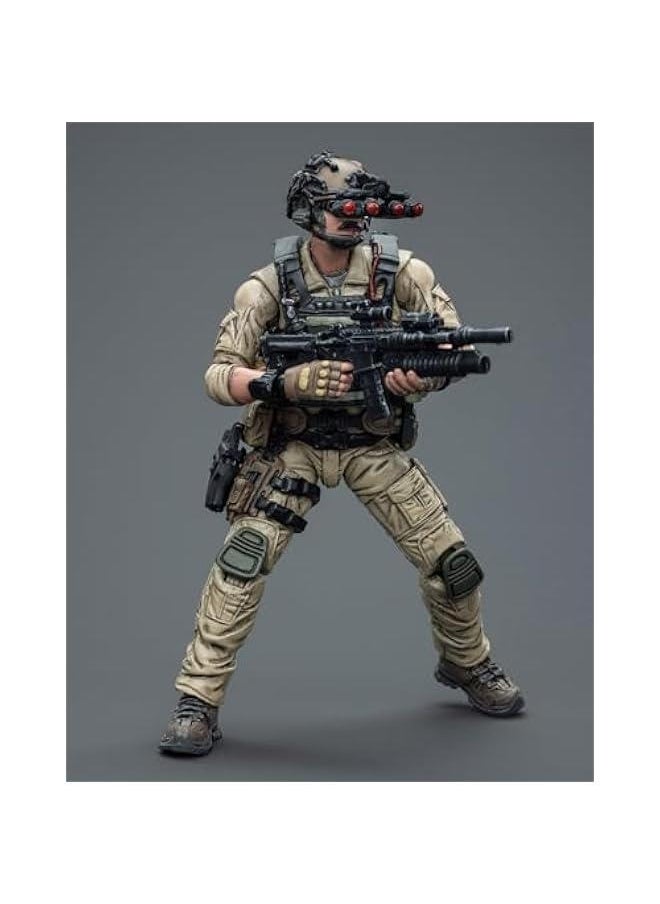 1/18 Soldier Action Figures,4inch Army Military Second Army Star Cavalry Soldier Models Kits (Ranger)