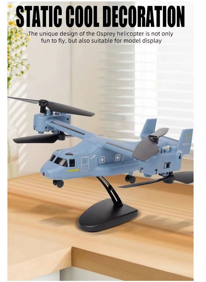 Syma Revolt V22 One-Key Takeoff RC Helicopter (Blue, 29 x 16.5 x 6.2 cm)