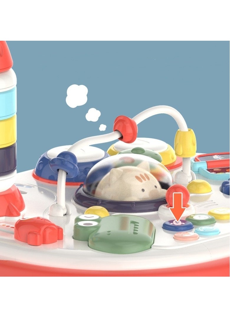 5 In 1 Multifunctional Double-Sided Game Table Set For Early Childhood Education Interactive Toys