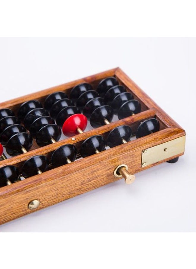 Anti-Skid Educational Mathematical 17 Digit Rod Wooden Abacus Soroban Chinese Counting Tool