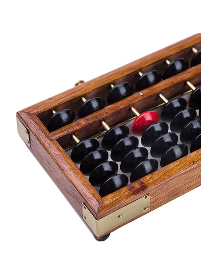 Anti-Skid Educational Mathematical 17 Digit Rod Wooden Abacus Soroban Chinese Counting Tool