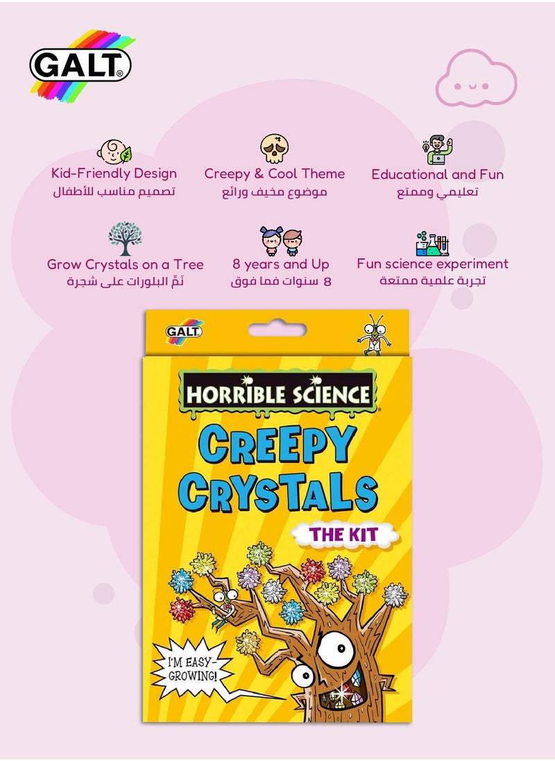 Science Kit for Kids | Creepy Crystal Tree Kit | Grow Your Own Crystals | Educational STEM Toy | 8 Years and Up | Includes Crystals, Petri-Dish, and More | 25.5 x 19.5 x 6 cm