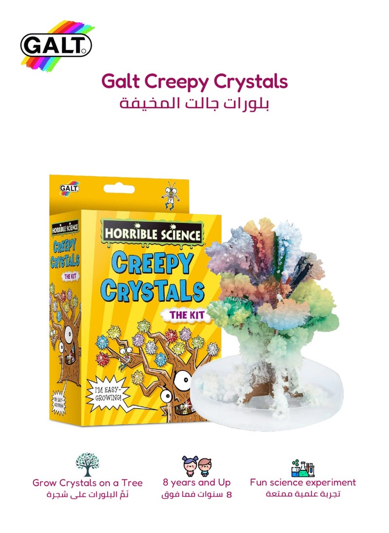 Science Kit for Kids | Creepy Crystal Tree Kit | Grow Your Own Crystals | Educational STEM Toy | 8 Years and Up | Includes Crystals, Petri-Dish, and More | 25.5 x 19.5 x 6 cm