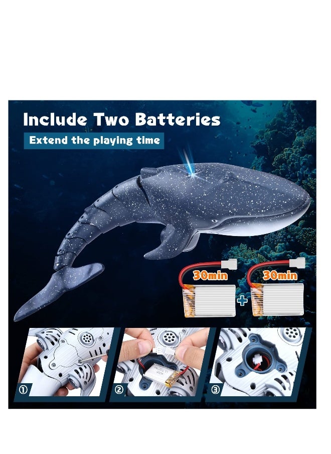 New Upgraded Remote Control Shark Pool Toys, Outdoor RC Boat Water Toys, Swimming Pool Shark Spray Water Toys, for Kids Age 8-12, 6+ Year Old Boys u0026 Girls (2 x Batteries)