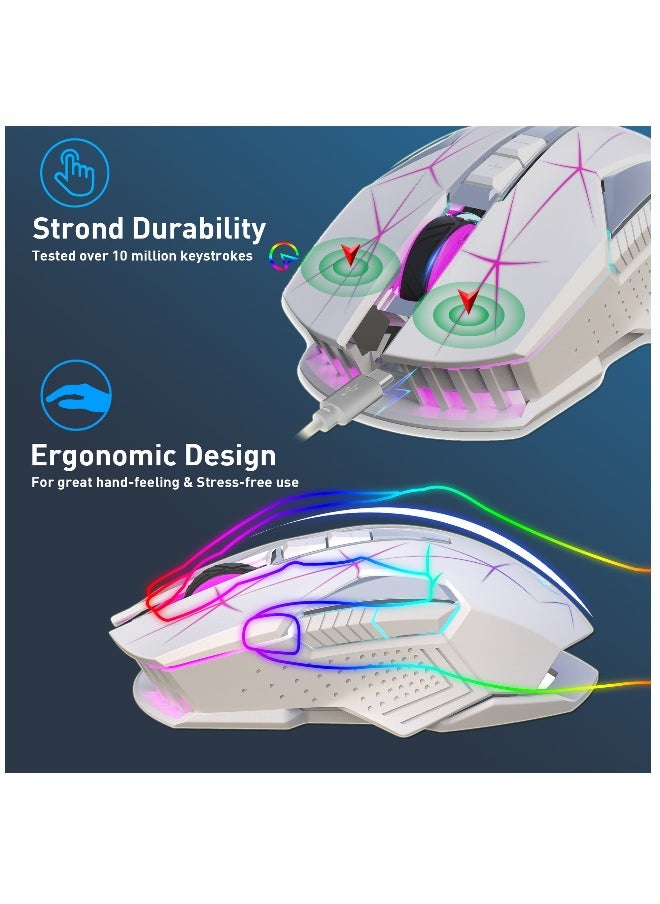 Wireless Gaming Mouse, Wireless Mouse For Laptop, 2.4G Portable Wireless Mouse Computer Mouse Wireless Wireless Mouse Gaming Laptop Mouse for Notebook, PC, Office Home Work