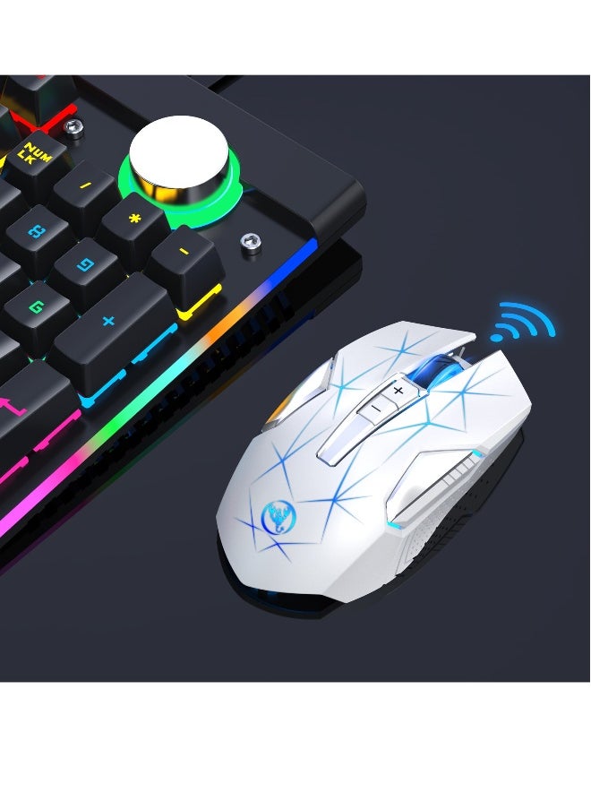 Wireless Gaming Mouse, Wireless Mouse For Laptop, 2.4G Portable Wireless Mouse Computer Mouse Wireless Wireless Mouse Gaming Laptop Mouse for Notebook, PC, Office Home Work