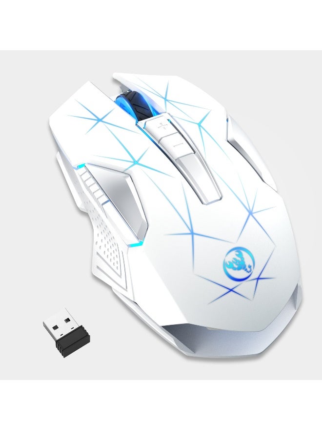 Wireless Gaming Mouse, Wireless Mouse For Laptop, 2.4G Portable Wireless Mouse Computer Mouse Wireless Wireless Mouse Gaming Laptop Mouse for Notebook, PC, Office Home Work
