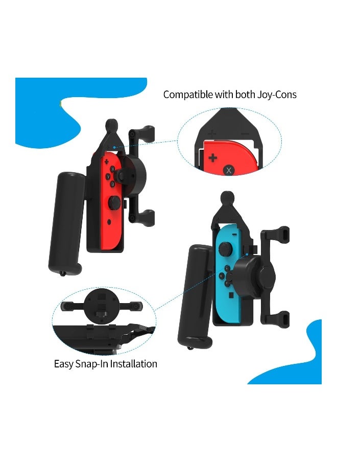Fishing Rod Hand Grip, for Nintendo Switch Joy-Con Compatible with Fishing Star World Tour, Legendary Fishing, Bass Pro Shops: The Strike Championship Edition, High Quality Abs Plastic