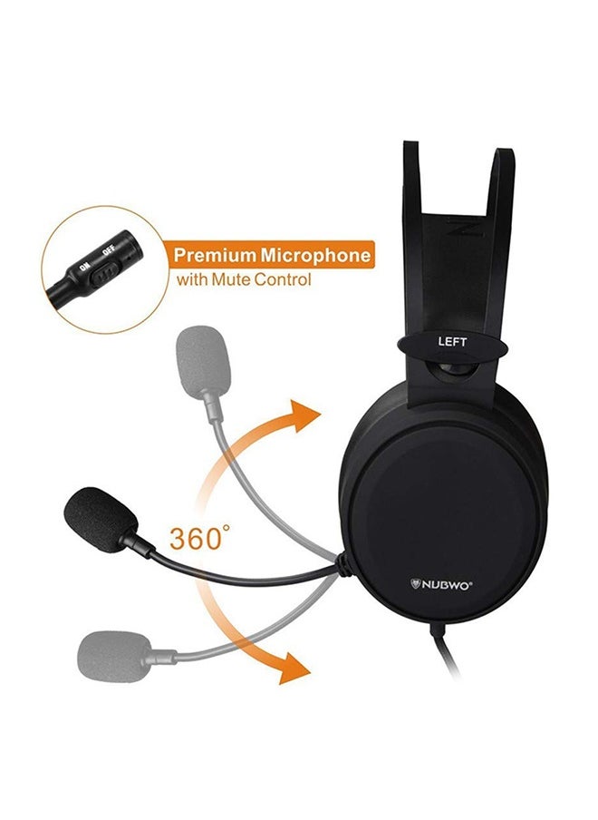 Deep Bass Over-Ear Gaming Wired Headphones With Mic For PS4/PS5/XOne/XSeries/Nintendo Switch And PC