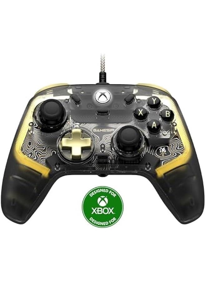 Kaleid Flux Enhanced Wired Controller for Xbox, RGB Lighting and Hall Effect Joystick, Compatible with Xbox Series X|S, Xbox One, Windows 10/11 PC - Officially Licensed