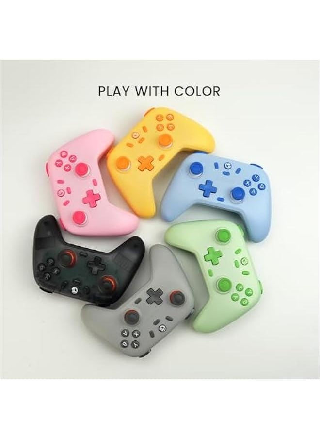 Nova Lite 2.4g Wireless Controller for Windows PC, iPhone, Android, Switch & Steam Deck, Bluetooth Controller Gamepad with Hall Effect Trigger,Turbo,Rumble Vibration (Green)