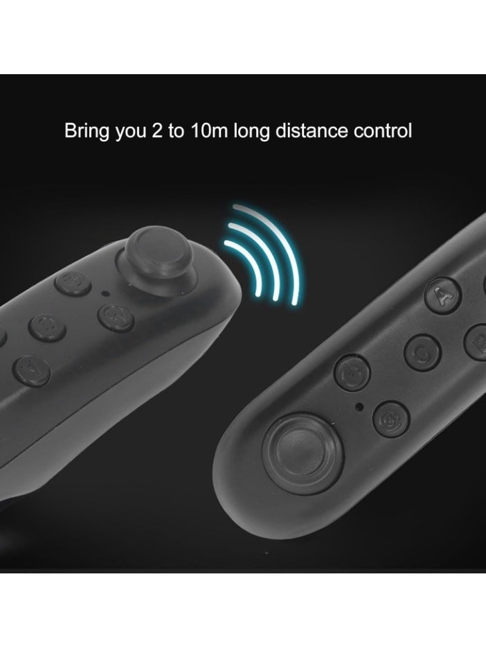 Mini VR Remote Control, Portable VR Game Handle Joystick, Lightweight VR Remote Controller Gamepad, Durable Wireless Bluetooth Controller For VR Android IOS Tablets Pc, (Pack Of 2pcs, Black)