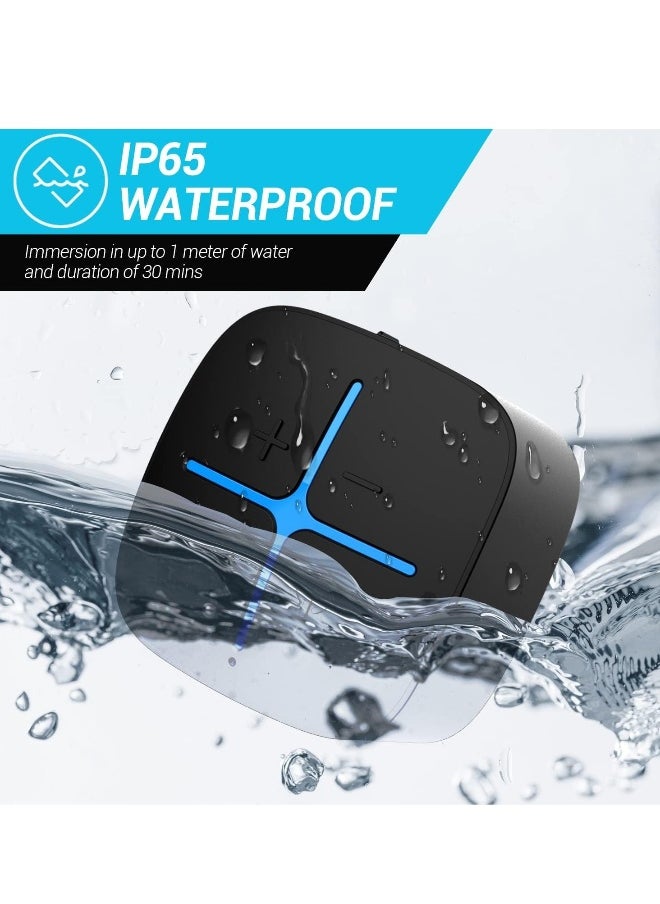 Bluetooth Speaker, Waterproof IP65 Mini Shower Speaker, Lightweight Portable Speakers,Suitable for Travel, Pool, Beach, Biking, Kayak, Gifts for Men, Women