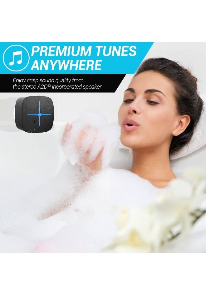 Bluetooth Speaker, Waterproof IP65 Mini Shower Speaker, Lightweight Portable Speakers,Suitable for Travel, Pool, Beach, Biking, Kayak, Gifts for Men, Women