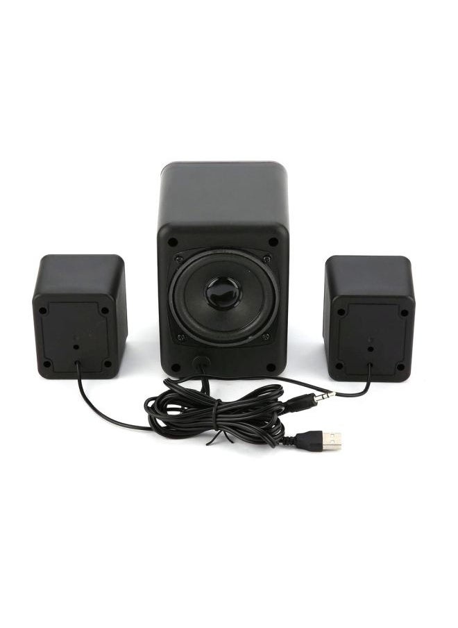 Usb Wired Speakers Black
