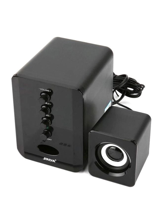 Usb Wired Speakers Black