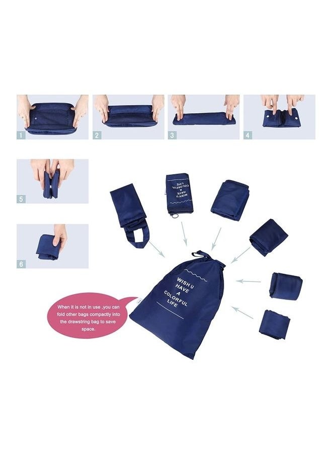 7-Piece Travel Organizer Luggage Set Blue