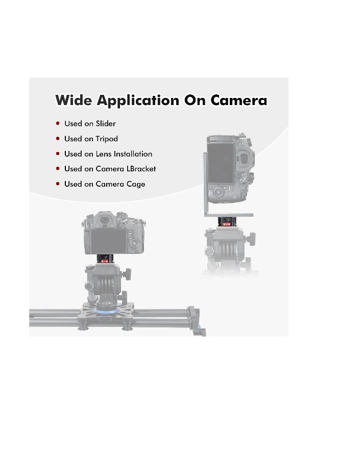 Quick Release Plate, Quick Release System QR Plate with Arca Swiss Slot Universal 1/4 to 3/8 Screw,  for Tripod/Monopod/Camcorders