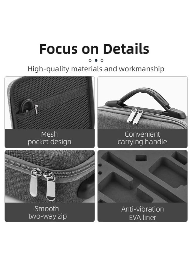 DJI Action 5 pro / 4 Carrying Case, Travel Carrying Case compatible with DJI Osmo Action 5 PRO / 4/3 Adventure Combo Accessories