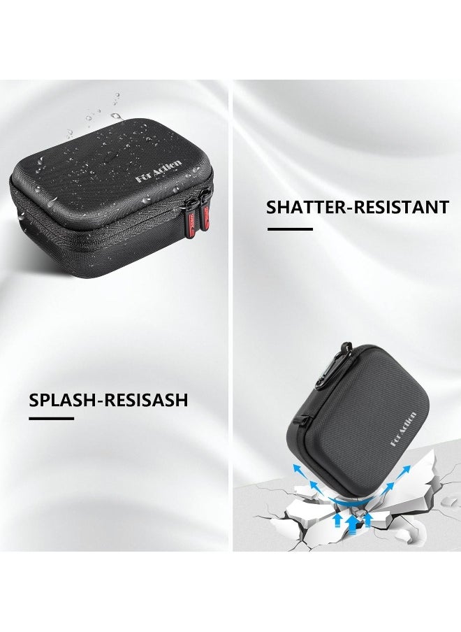 DJI Osmo Action 4 / Action 3 Standard Combo Camera Carrying Case, PU Leather Travel and Storage Bag Compatible with DJI Osmo Action 4 / Action 3 Standard Combo Accessories