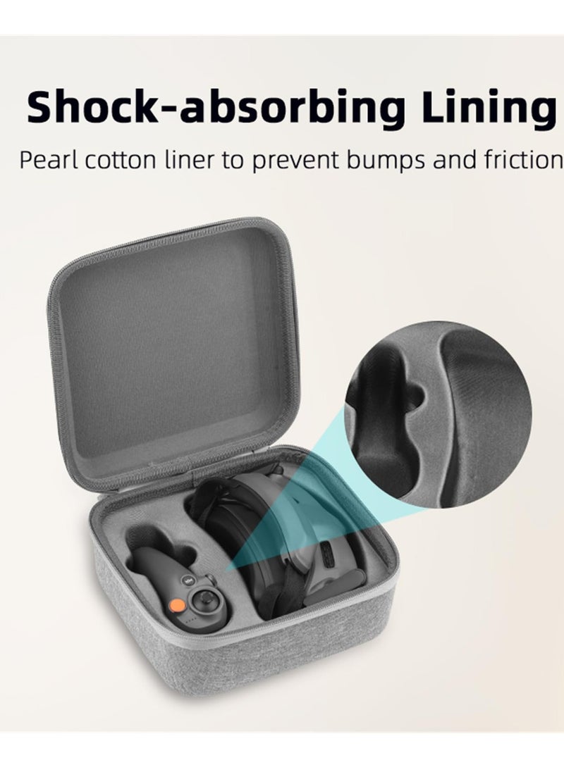 Carrying Case for DJI Avata 2 Accessories, Hard Shell Portable Travel Bag for DJI Goggles 3 and RC Motion 3 Controller, Protective Storage Case for Easy Transport
