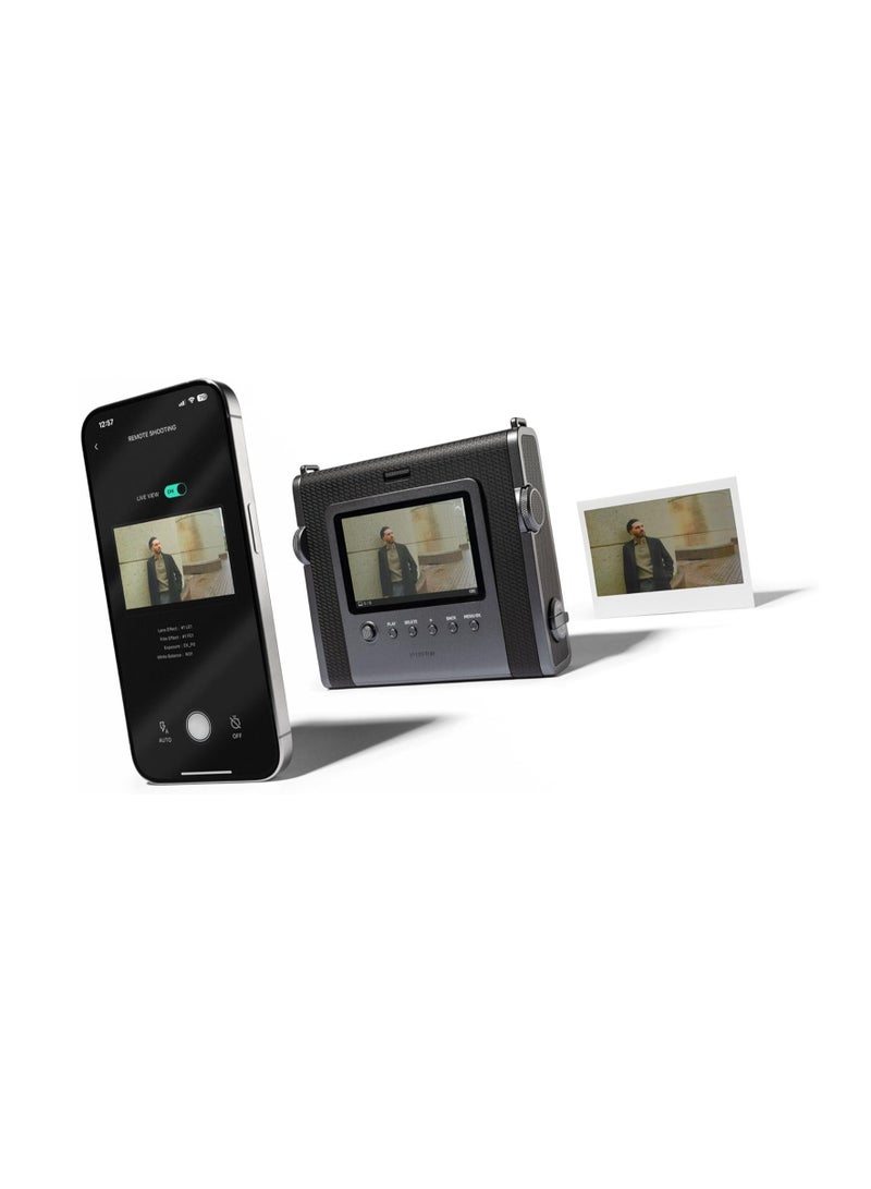 Instax WIDE Evo Hybrid Instant Camera, Black