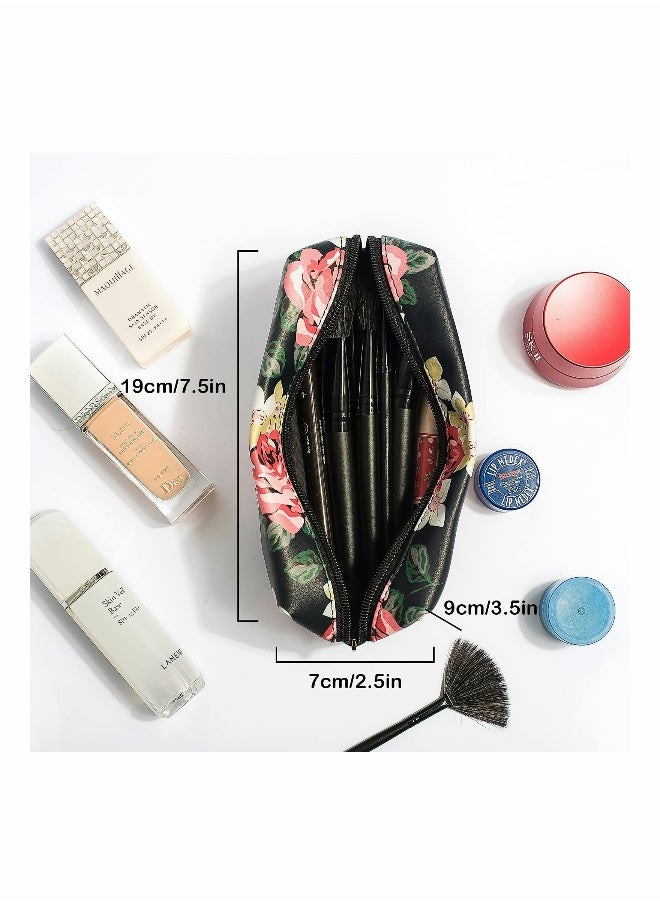 3 Pcs Makeup Bag Portable Travel Cosmetic Organizer Multifunction Waterproof Storage Bag Cute Toiletry Bags for Women and Girls
