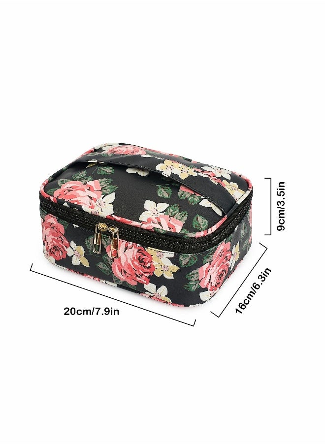 3 Pcs Makeup Bag Portable Travel Cosmetic Organizer Multifunction Waterproof Storage Bag Cute Toiletry Bags for Women and Girls