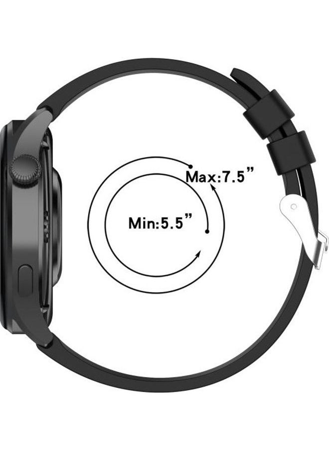 Silicone Replacement Strap Watchband For Huawei Watch 3 / 3 Pro Black