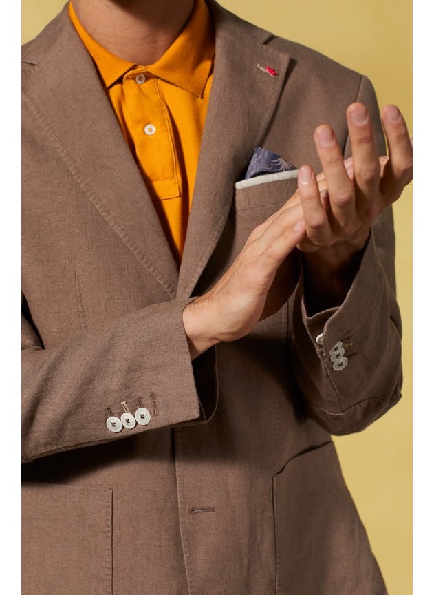 Badys Taupe Linen Blazer
