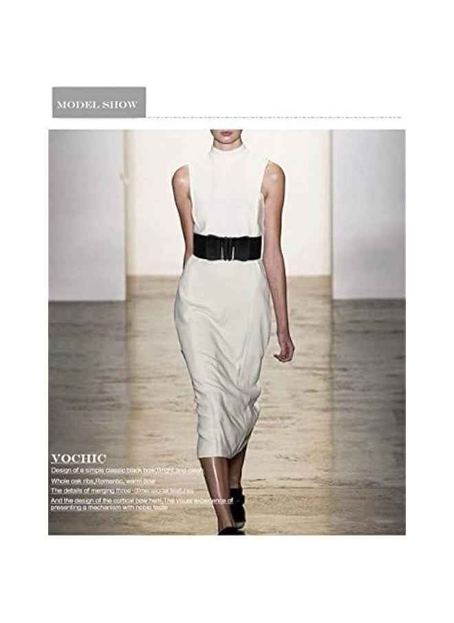 Wide Elastic Plus Size Dress Belt for Women Waist Belts Stretch Waistband
