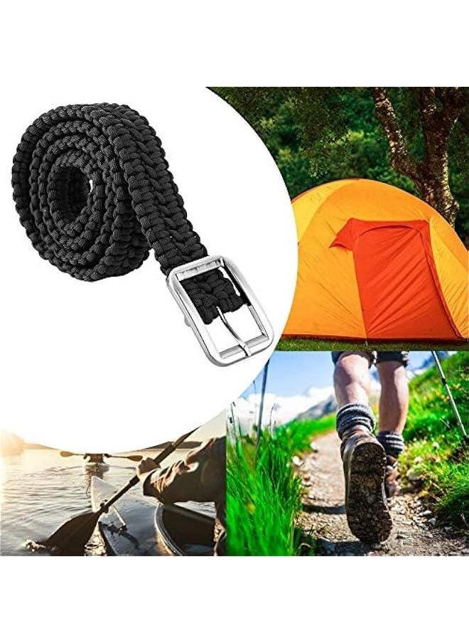 Paracord Belt for Men Paracord Belt Paracord Rope Belt Outdoor Survival Accessories for Camping Hiking Boating