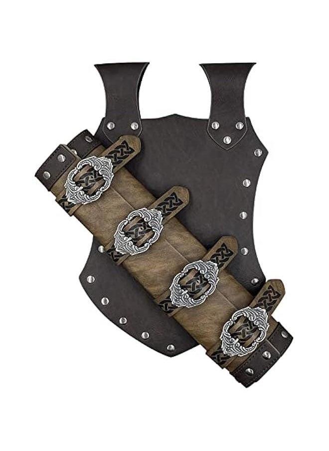 Medieval Faux Leather Sword Frog, Vintage Middle Ages Sword Holster, Mercenary Knight Adjustable Dagger Holster
