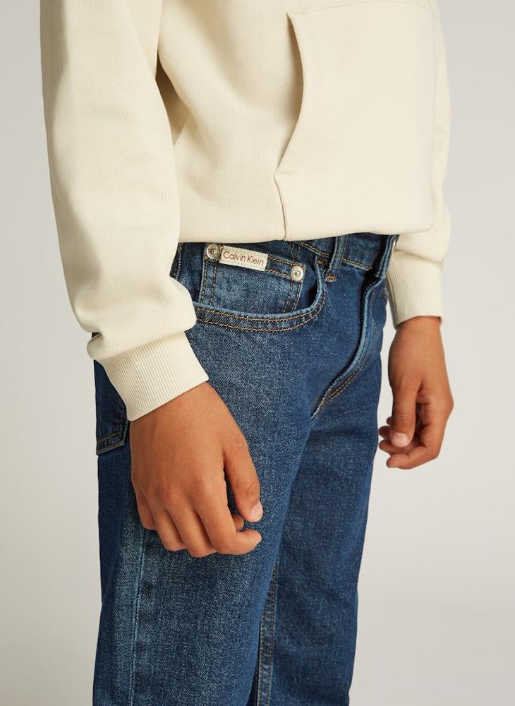 Youth Straight Fit Rinse Jeans