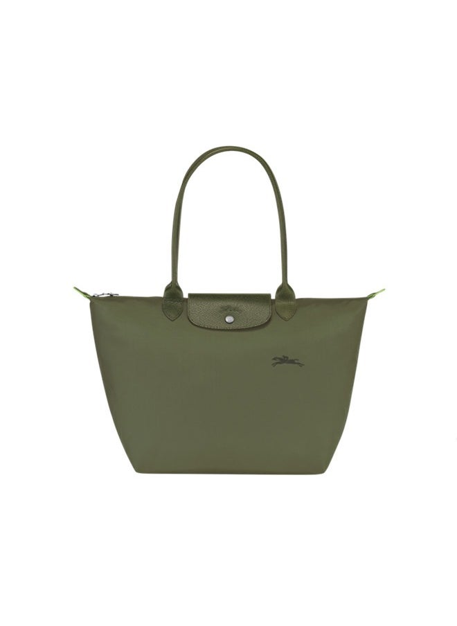 women's classic fashion versatile large handbag shopping bag shoulder Bag handbag forest green