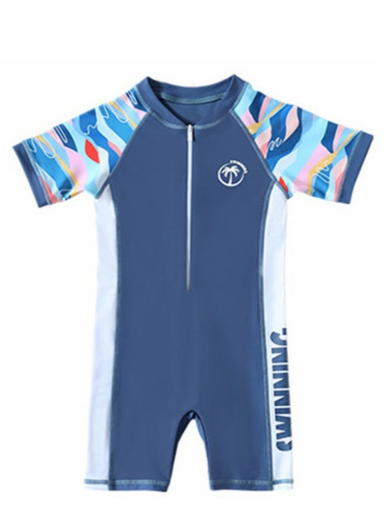 Boys One Piece Swimsuit Kid Swimsuit Water Sport Short Bathing Suits